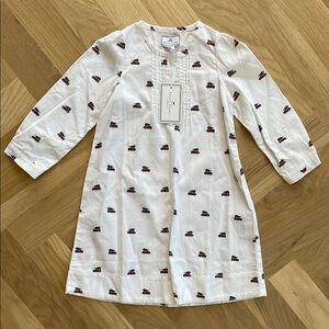 Red and White Nightgown Pajamas with Elegant Style